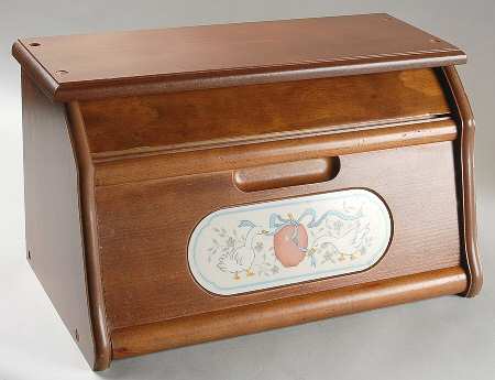 Marmalade Wood Bread Box