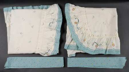 Marmalade Pair of 28 1/2" x 33" Dbl Rod Curtain Panels &Ties