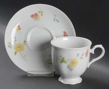 Meadowbrook Footed Cup & Saucer Set