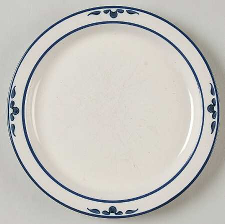 Midnight Flower Salad Plate