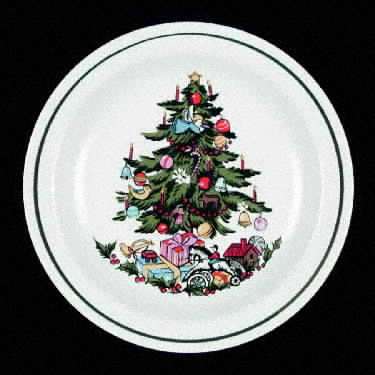 Noel (Band 1-4" From Edge) Salad Plate