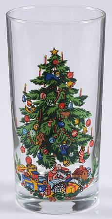 Noel (Band 1-4" From Edge) Glassware Tall Tumbler