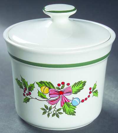 Noel (Band 1-4" From Edge) Sugar Bowl & Lid