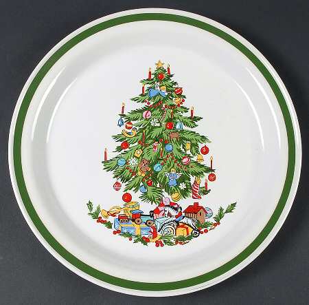 Noel (Band 1-4" From Edge) 12" Chop Plate (Round Platter)