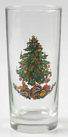 Noel (Band 1-4" From Edge) 12 Oz Glassware Tumbler