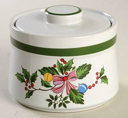 Noel (Band 1-4" From Edge) Sugar Bowl & Lid