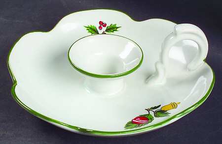 Noel (Band 1-8" From Edge) Handled Candleholder