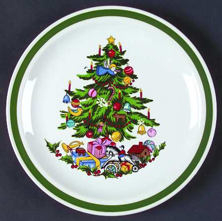 Noel (Band 1-8" From Edge) Salad Plate