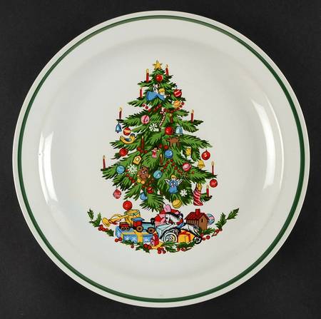 Noel (Band 1-8" From Edge) Dinner Plate