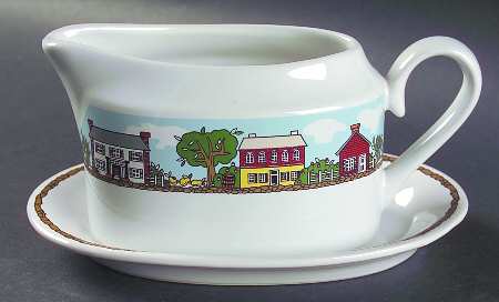 Old Salem Gravy Boat & Underplate