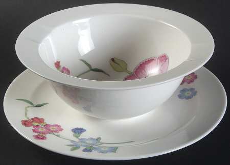 Palace Garden Gravy Boat with Attached Underplate