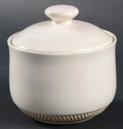 Passages Beige Sugar Bowl & Lid