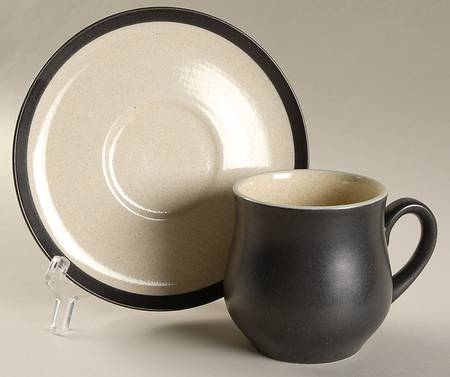 Pebble Beach Flat Cup & Saucer Set