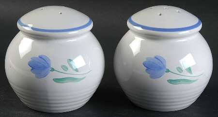 Petals Blue Salt & Pepper Set