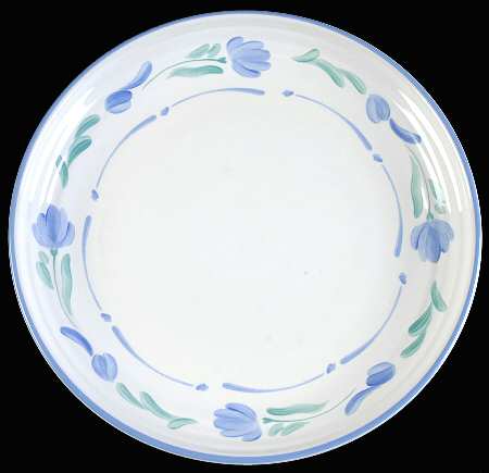 Petals Blue 12" Chop Plate (Round Platter)