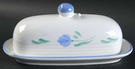 Petals Blue 1/4 Lb Covered Butter