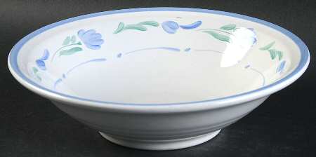 Petals Blue Coupe Cereal Bowl