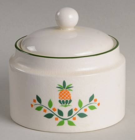 Plantation Garden Sugar Bowl & Lid