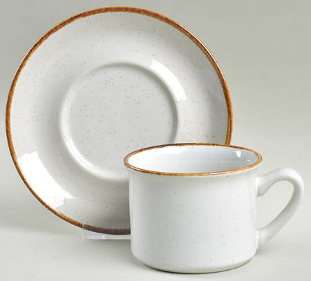 Primavera Flat Cup & Saucer Set