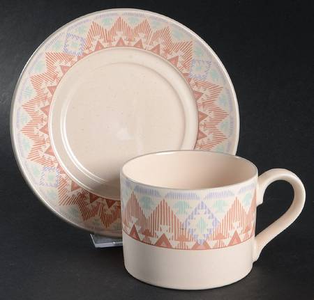 Pueblo Flat Cup & Saucer Set