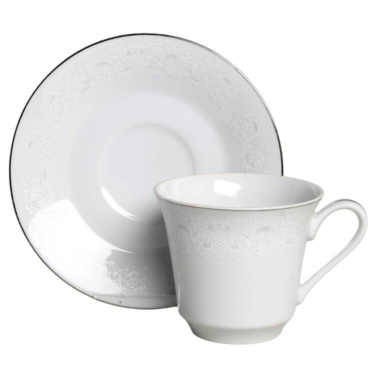 Queen Ann Flat Cup & Saucer Set