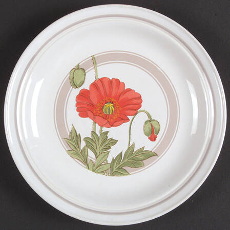 Red Glow Salad Plate