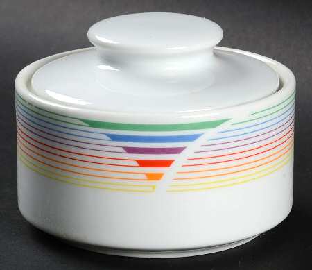 Rings Sugar Bowl & Lid