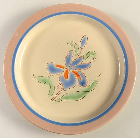 Rock Garden Pebble Blue Salad Plate
