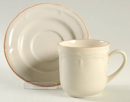Sandy Clove Flat Cup & Saucer Set