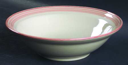 Soft Apricot Rim Cereal Bowl