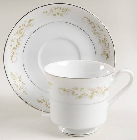 Springtime Footed Cup & Saucer Set