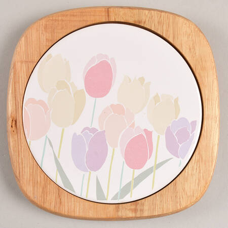 Spring Up Wood Frame Trivet