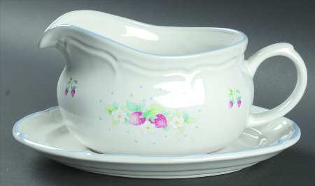 Strawberry Lane Gravy Boat & Underplate