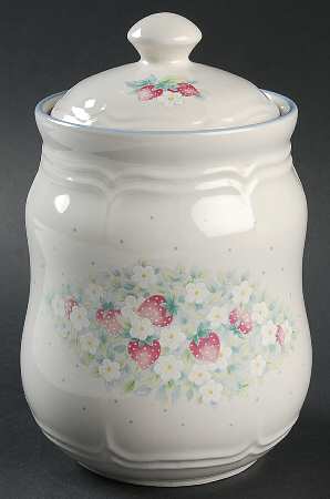 Strawberry Lane Medium Canister & Lid
