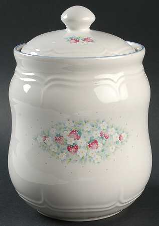 Strawberry Lane Large Canister & Lid