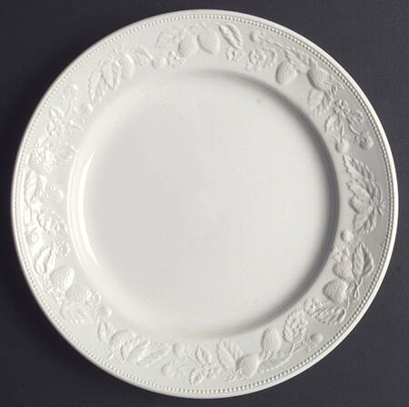 Strawberry Lane White Dinner Plate