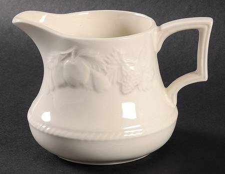 Strawberry Lane White Creamer