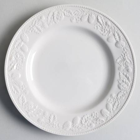 Strawberry Lane White Salad Plate
