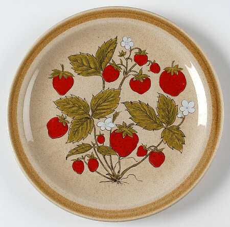 Strawberry Patch Salad Plate