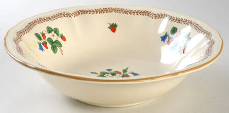Strawberry Patch 9" Round Vegetable Bowl by International