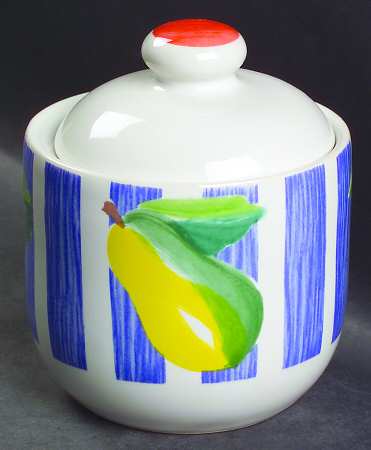 Summer Fruit Sugar Bowl & Lid