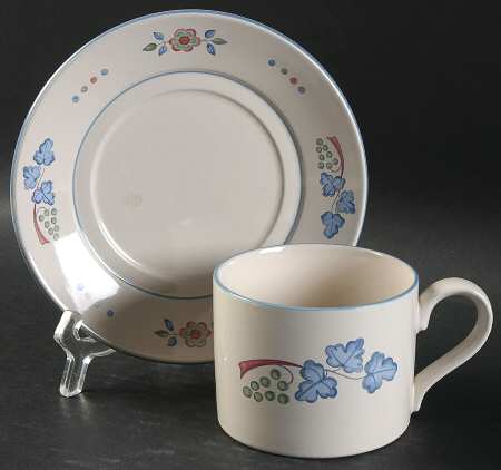 Sugar Plum Flat Cup & Saucer Set