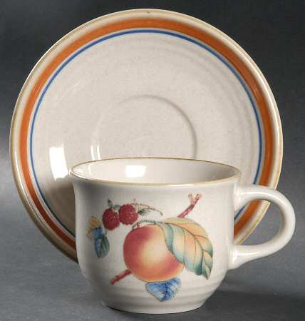 Sugar 'N Spice Flat Cup & Saucer Set