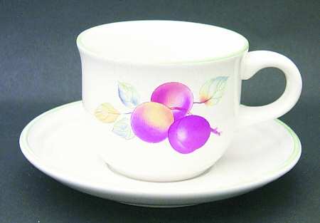 Sweet Bounty Flat Cup & Saucer Set