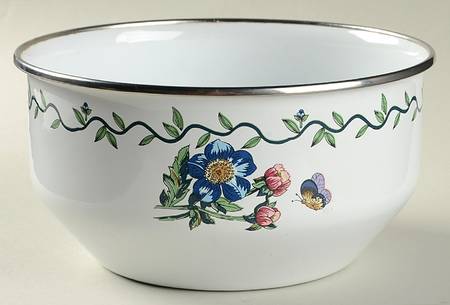 Terrace Blossoms 7" Metal Bowl