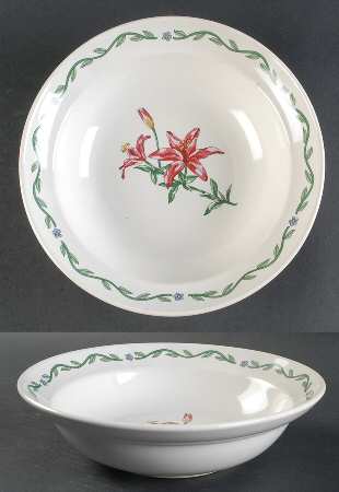 Terrace Blossoms 8" Round Vegetable Bowl