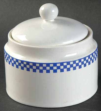 Trattoria Blue Sugar Bowl & Lid