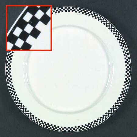 Trattoria Black Dinner Plate