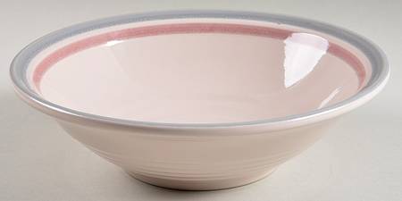 Tripline Pink 8" Round Vegetable Bowl