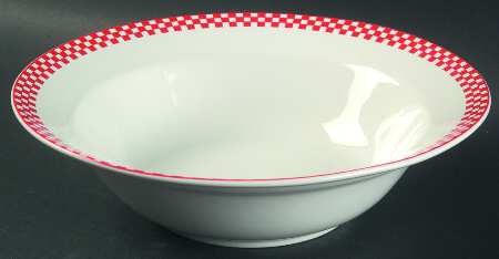 Trattoria Red 8" Round Vegetable Bowl